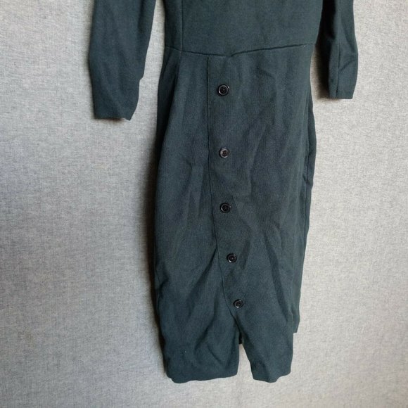 Ann Taylor Bodycon Green Sweater Dress Womens Size XS - Picture 8 of 13